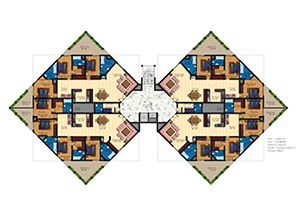 Diamond Plan-2,4,6,8<sup>th</sup> Floor